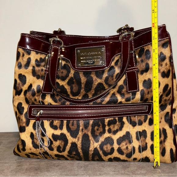 Dolce & Gabbana Miss Easy Way Leopard Print Shopper Tote 2000's **RARE FIND - Picture 12 of 15
